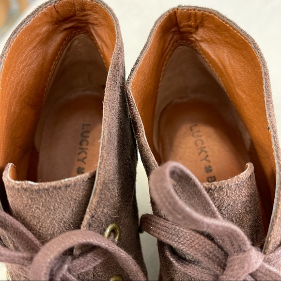 Lucky Brand Sway Suede Wedge Booties - Picture 9 of 14